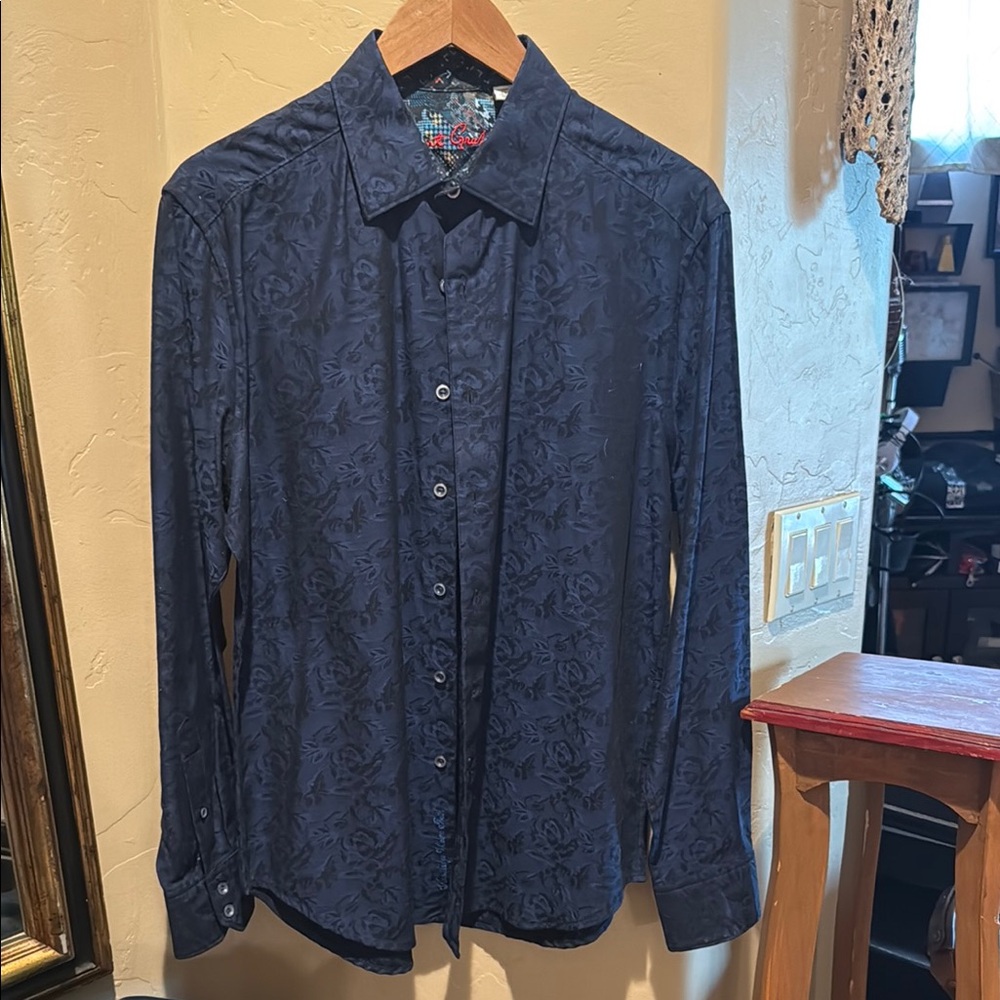 Robert Graham Navy Floral Men's Shirt